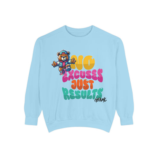 "No Excuses Just Results" Crewneck Sweatshirt