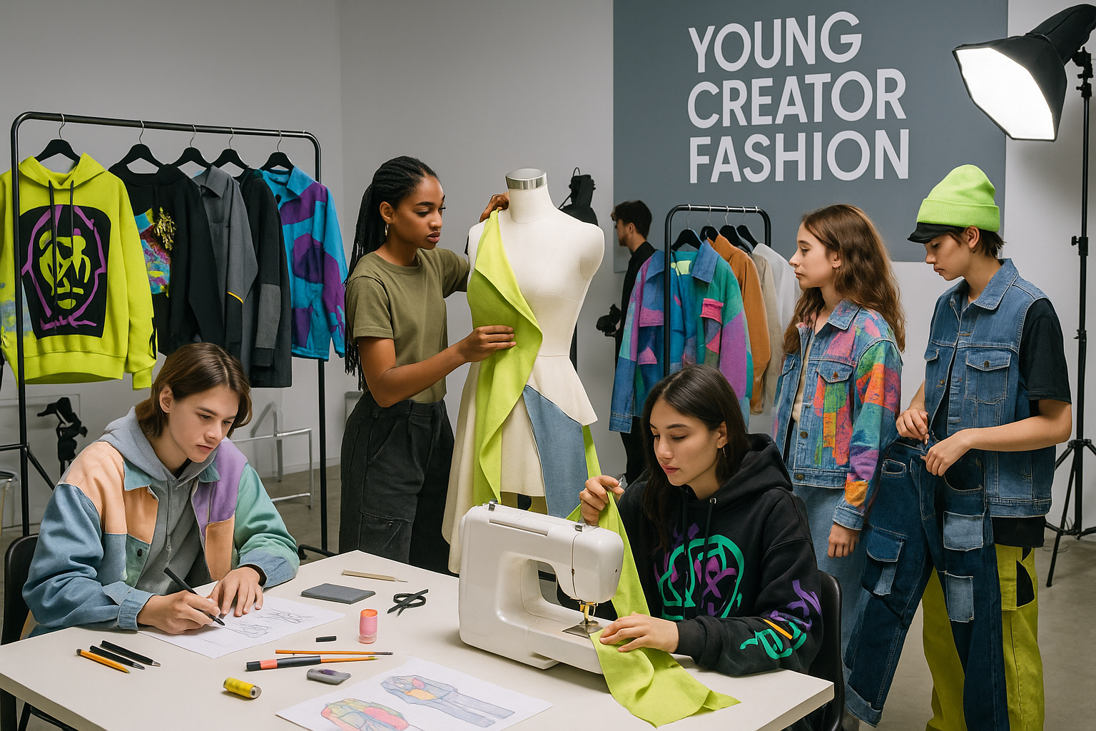 Clothes designed by young creators