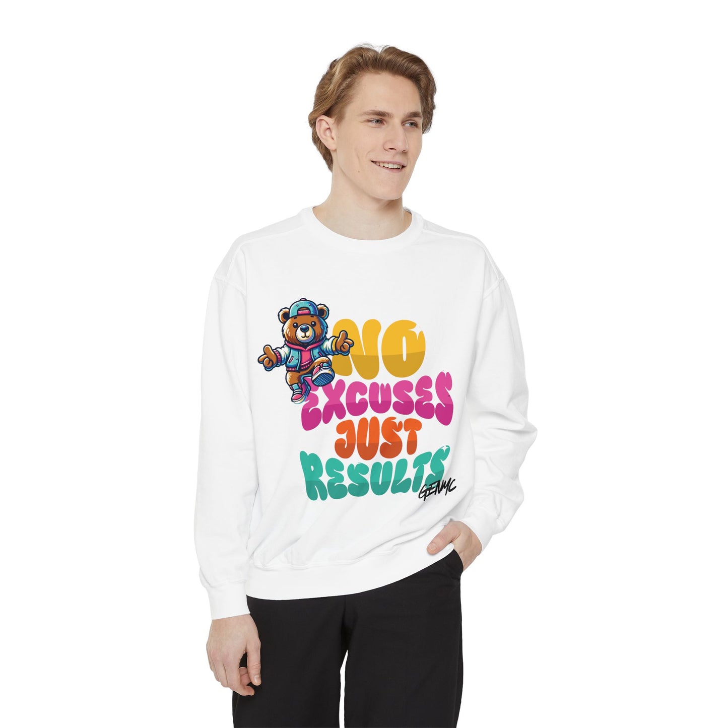 "No Excuses Just Results" Crewneck Sweatshirt